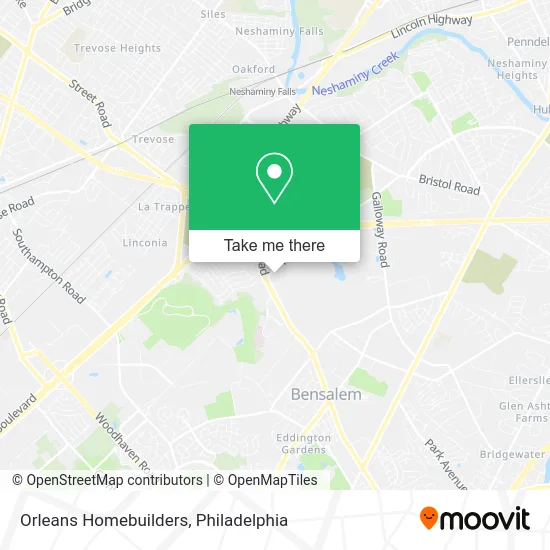Orleans Homebuilders map