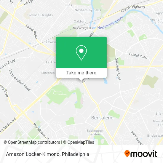 Amazon Locker-Kimono map