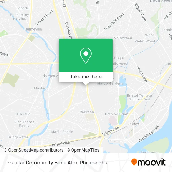 Popular Community Bank Atm map