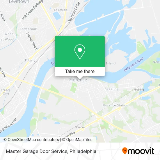 Master Garage Door Service map