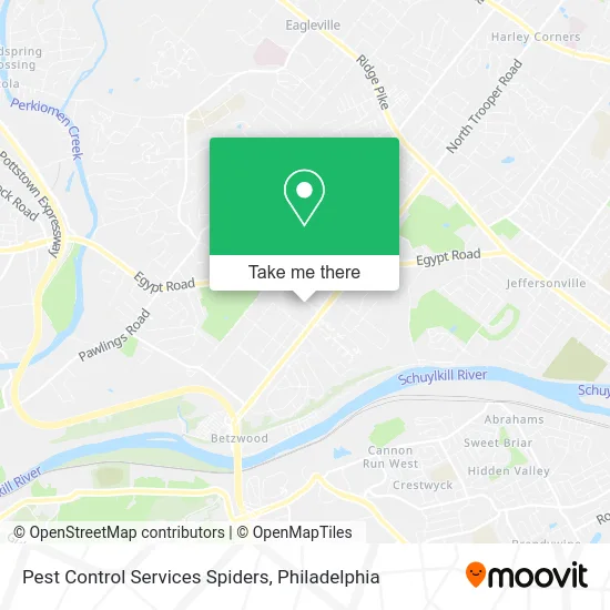 Pest Control Services Spiders map
