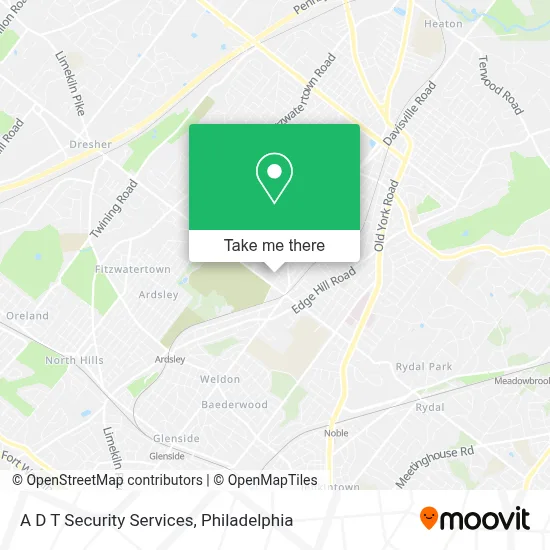 A D T Security Services map