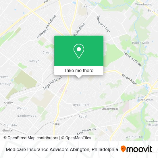 Medicare Insurance Advisors Abington map