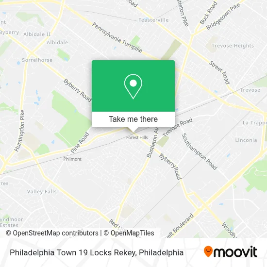Philadelphia Town 19 Locks Rekey map