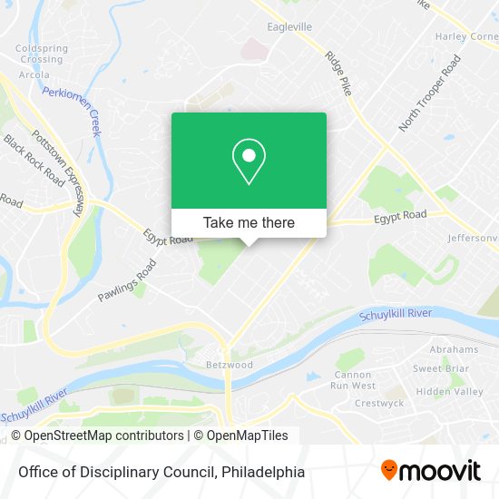 Office of Disciplinary Council map