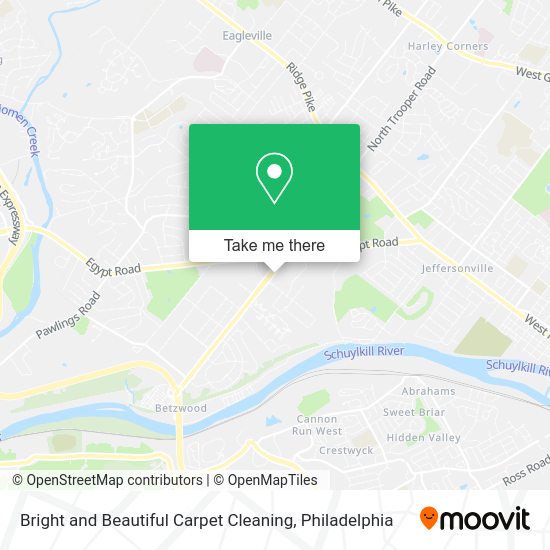 Bright and Beautiful Carpet Cleaning map