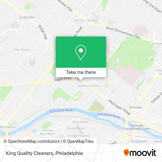 King Quality Cleaners map