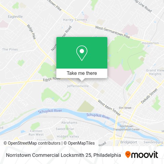Mapa de Norristown Commercial Locksmith 25