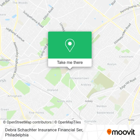 Debra Schachter Insurance Financial Ser map