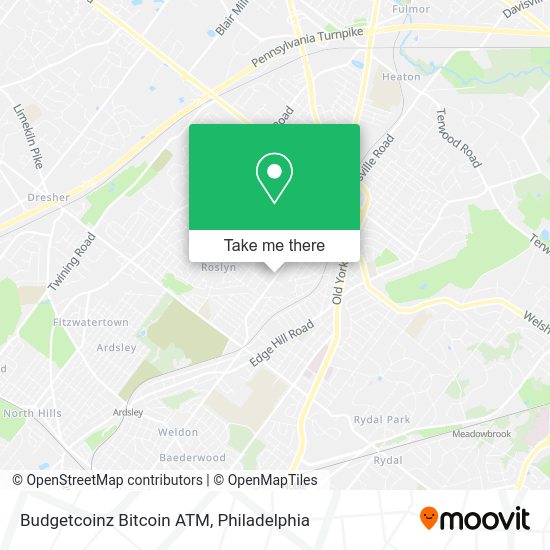 Budgetcoinz Bitcoin ATM map