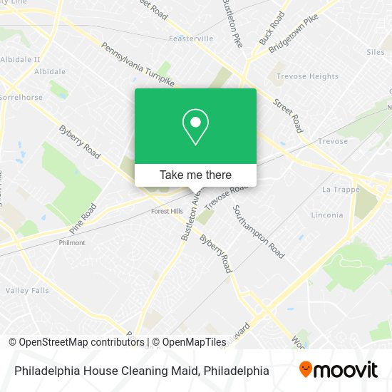 Mapa de Philadelphia House Cleaning Maid
