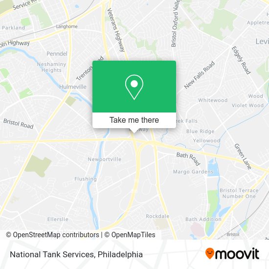 National Tank Services map