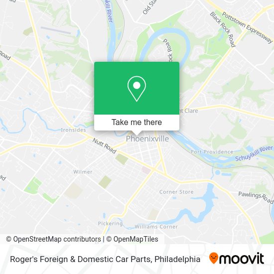 Roger's Foreign & Domestic Car Parts map
