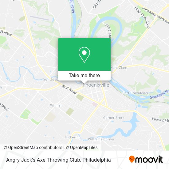 Angry Jack's Axe Throwing Club map