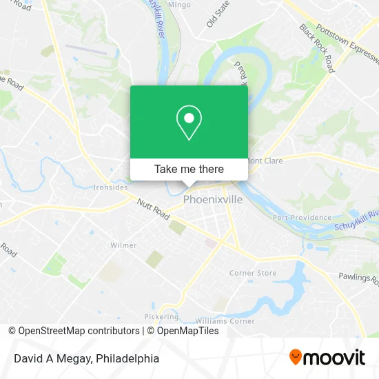 David A Megay map