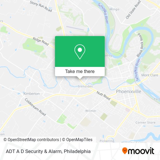 Mapa de ADT A D Security & Alarm