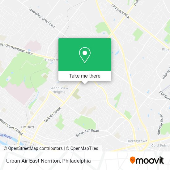 Urban Air East Norriton map