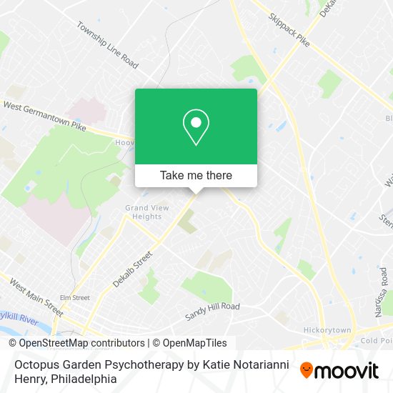 Mapa de Octopus Garden Psychotherapy by Katie Notarianni Henry