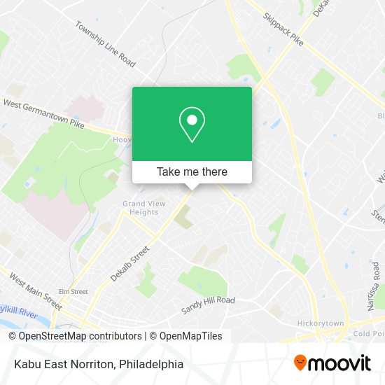 Mapa de Kabu East Norriton