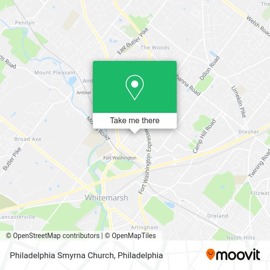 Mapa de Philadelphia Smyrna Church