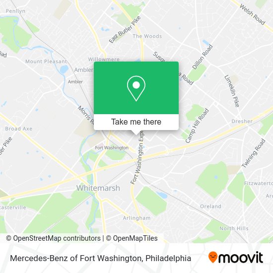 Mapa de Mercedes-Benz of Fort Washington