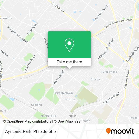 Mapa de Ayr Lane Park