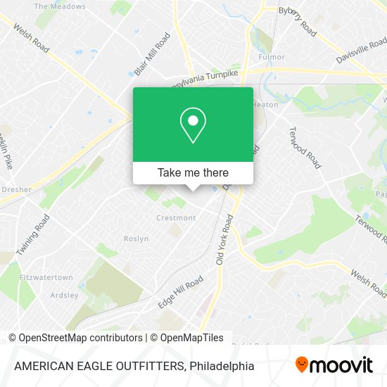 AMERICAN EAGLE OUTFITTERS map