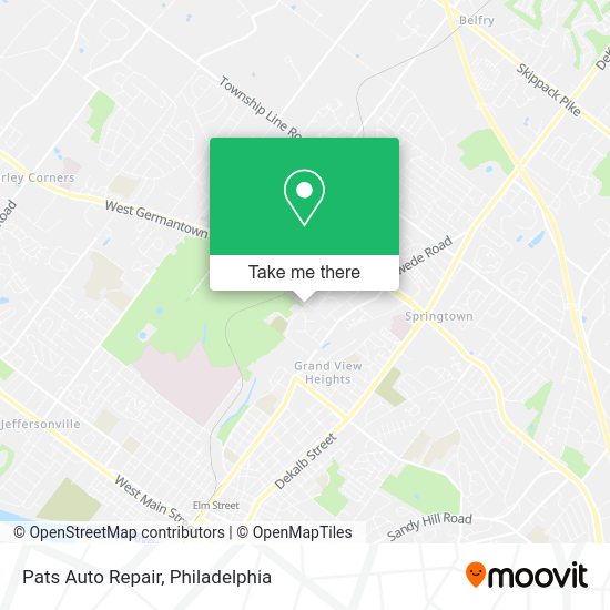 Mapa de Pats Auto Repair