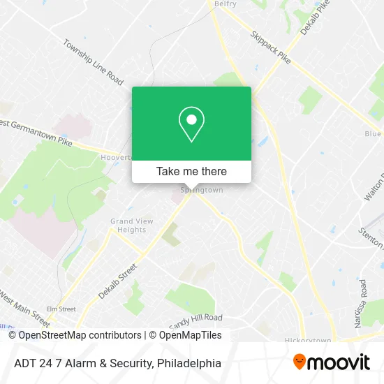 Mapa de ADT 24 7 Alarm & Security