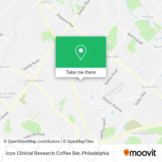 Icon Clinical Research Coffee Bar map