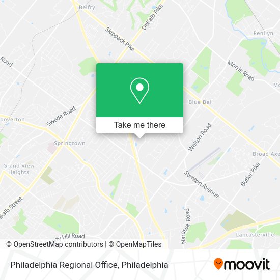 Mapa de Philadelphia Regional Office
