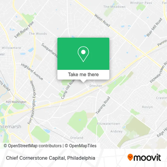 Chief Cornerstone Capital map