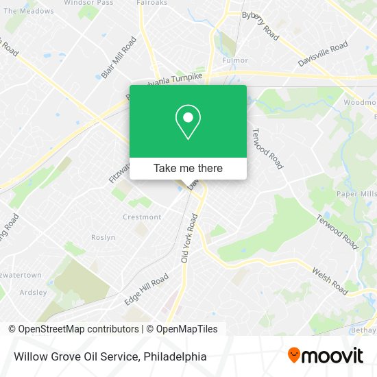 Mapa de Willow Grove Oil Service