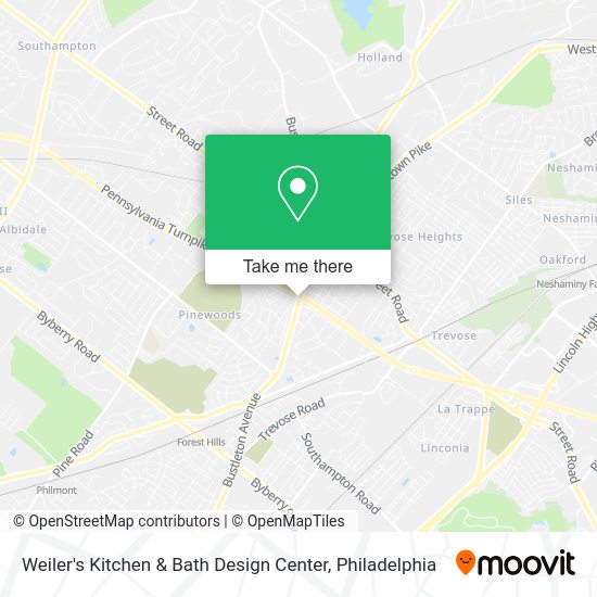 Mapa de Weiler's Kitchen & Bath Design Center