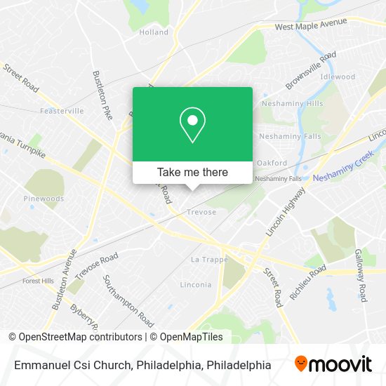 Emmanuel Csi Church, Philadelphia map
