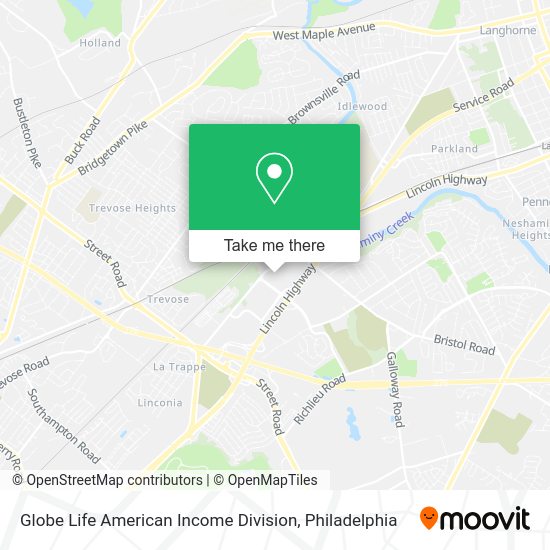 Mapa de Globe Life American Income Division