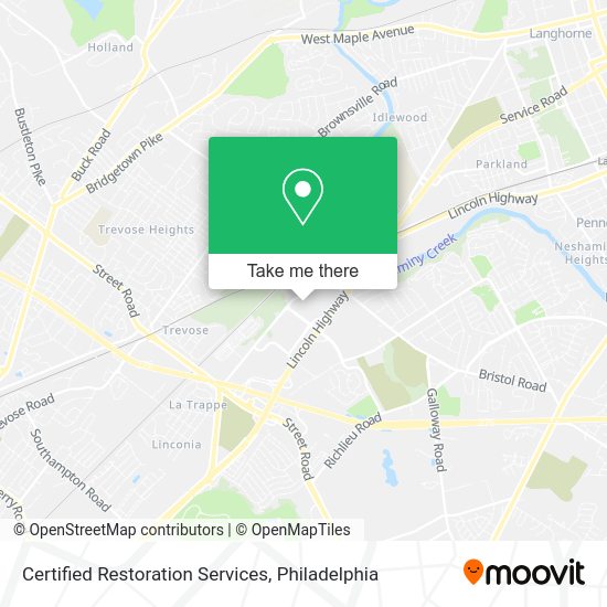 Certified Restoration Services map