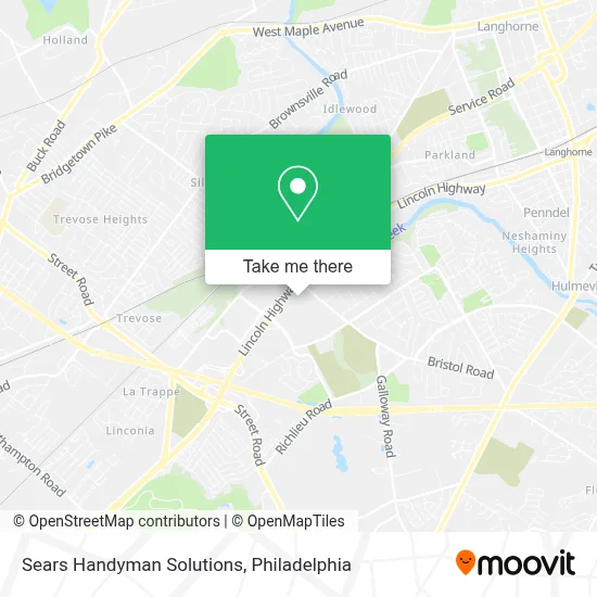 Sears Handyman Solutions map