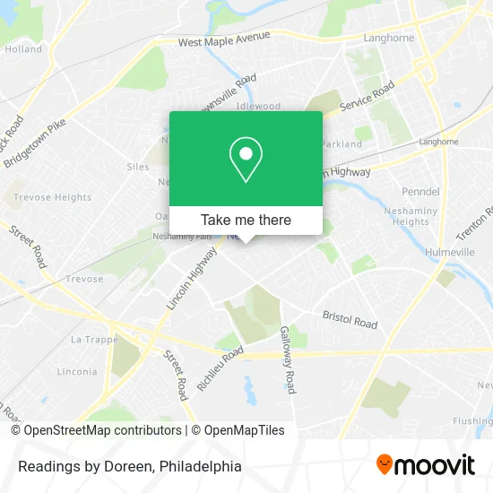 Readings by Doreen map