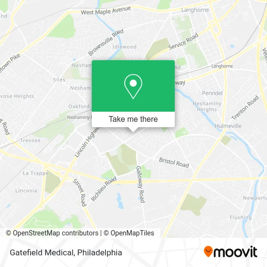 Gatefield Medical map