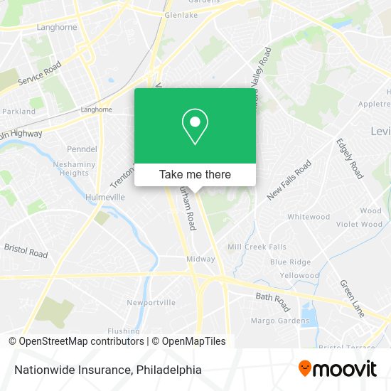 Mapa de Nationwide Insurance