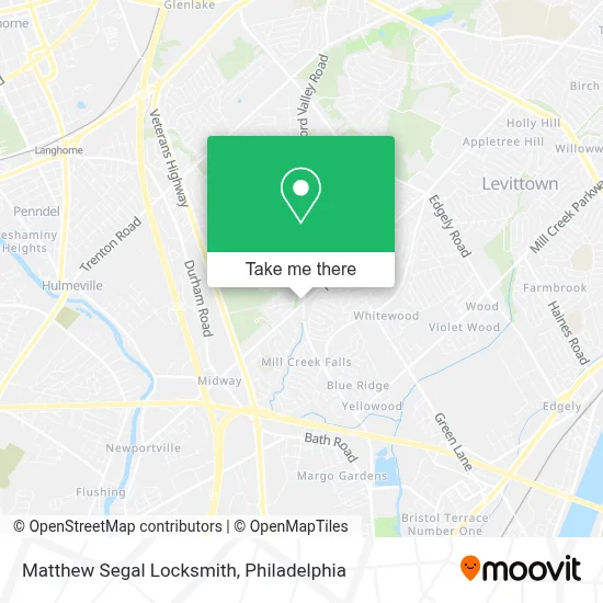 Matthew Segal Locksmith map