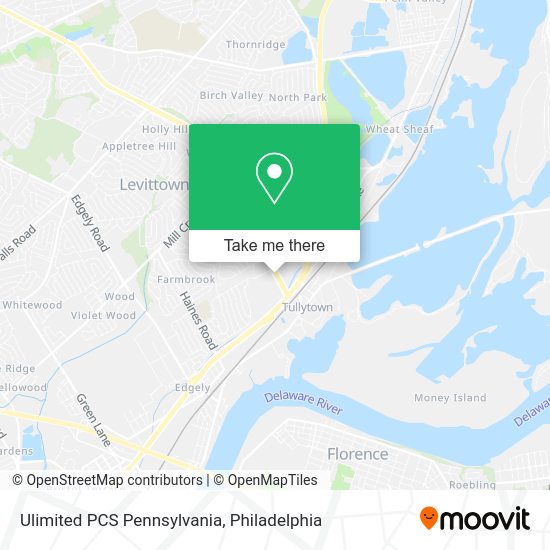 Mapa de Ulimited PCS Pennsylvania