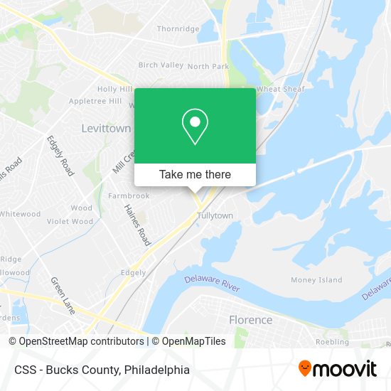 Mapa de CSS - Bucks County