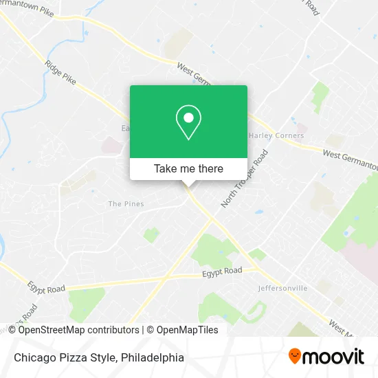 Chicago Pizza Style map