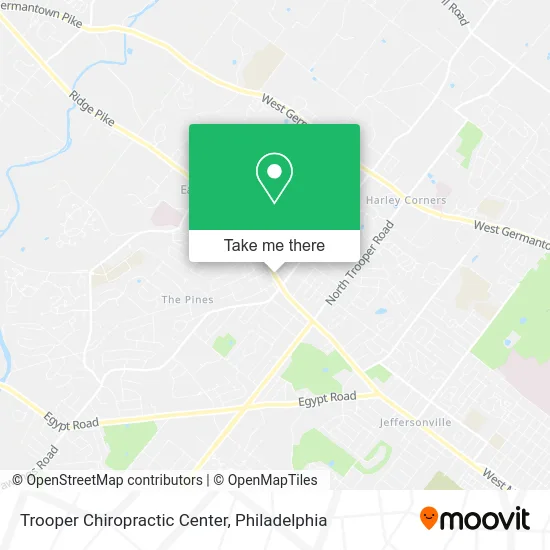 Trooper Chiropractic Center map