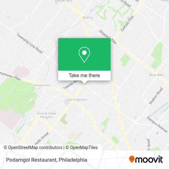 Mapa de Podamgol Restaurant