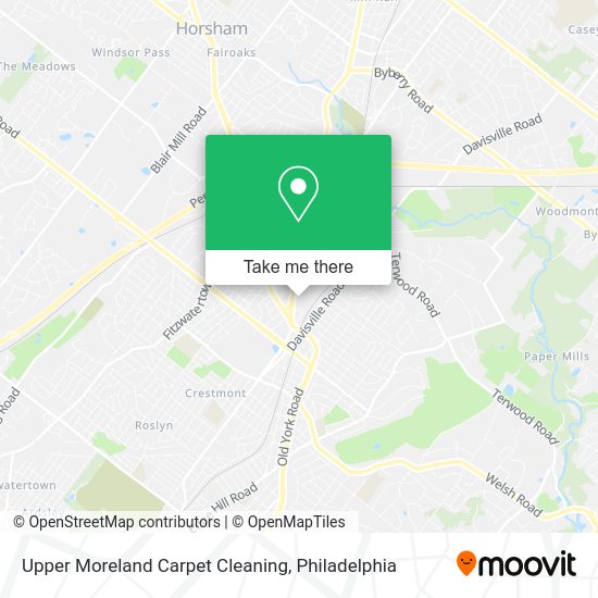 Upper Moreland Carpet Cleaning map