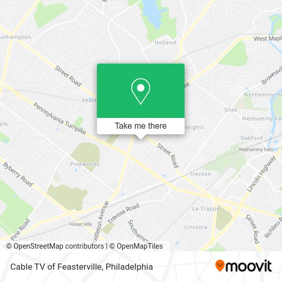 Cable TV of Feasterville map