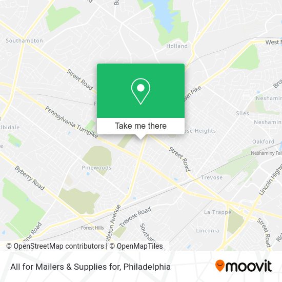 Mapa de All for Mailers & Supplies for